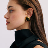 Anna Rossi Goldie Earring in Gold and Black