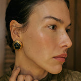 Anna Rossi Goldie Earring in Gold and Black