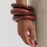 Anna Rossi Heirloom Bangle in Burgundy
