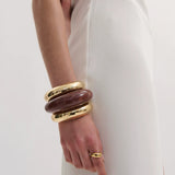 Anna Rossi Heirloom Bangle in Burgundy