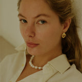 Anni Lu Stellar Pearly Necklace in Gold