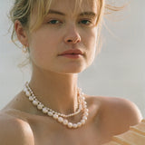 Anni Lu Stellar Pearly Necklace in Gold