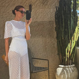 Artclub Villa Savoye Summer Capelet in Bianco