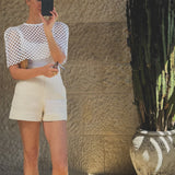 Artclub Villa Savoye Summer Capelet in Bianco