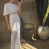 Artclub Villa Savoye Summer Capelet in Bianco