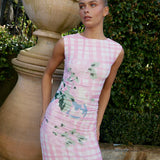 Aston Studio Ariel Dress in Baby Le Fruit Check