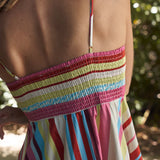 Aston Studio Rue Dress in Monarch Stripe