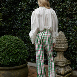 Aston Studio Vera Blouse in Whisper and Forest