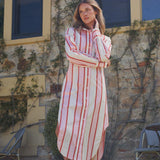 Aston Studio Finn Shirt Dress in Hana Stripe