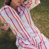 Aston Studio Finn Shirt Dress in Hana Stripe