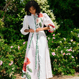 Aston Studio Lucille Dress in Baby Rose Multi
