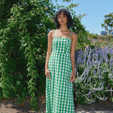Aston Studio Molly Dress in Leaf Gingham