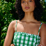 Aston Studio Molly Dress in Leaf Gingham