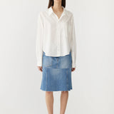Bassike Casual Classic Shirt in Natural