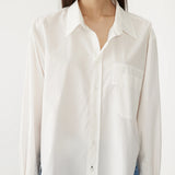 Bassike Casual Classic Shirt in Natural