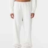 Bassike Fleece Trackpant in Antique White
