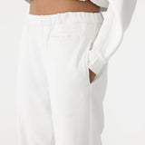 Bassike Fleece Trackpant in Antique White