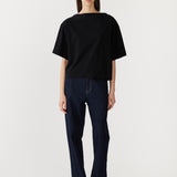 Bassike Midweight Jersey Short Sleeve T-Shirt in Black