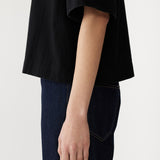 Bassike Midweight Jersey Short Sleeve T-Shirt in Black
