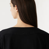 Bassike Midweight Jersey Short Sleeve T-Shirt in Black