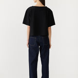 Bassike Midweight Jersey Short Sleeve T-Shirt in Black