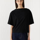 Bassike Midweight Jersey Short Sleeve T-Shirt in Black
