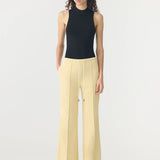 Bassike Refined Pinstitch Pant in Lemon Glaze