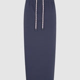 Bassike Stretch Twill Pull On Skirt in Ink and White