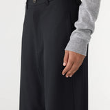 Bassike Stretch Twill Tailored Pant in Black