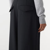 Bassike Stretch Twill Tailored Pant in Black