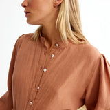 Binny National Hunt Dress in Choc Mousse