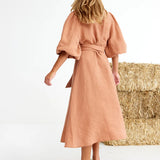 Binny National Hunt Dress in Choc Mousse