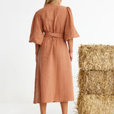 Binny National Hunt Dress in Choc Mousse