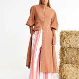 Binny National Hunt Dress in Choc Mousse