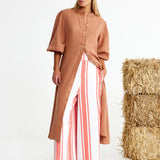 Binny National Hunt Dress in Choc Mousse
