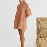 Binny Rupert Campbell-Black Dress in Choc Mousse