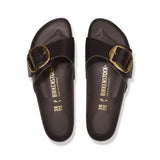 Birkenstock Madrid Hammered Big Buckle in High Shine Espresso Narrow