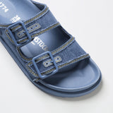 Birkenstock 1774 Arizona Stone Washed in Faded Denim