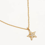 By Charlotte By The Sea Starfish Necklace in 18K Gold Vermeil