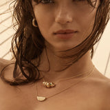 By Charlotte In Bloom Petal Charm in 18K Gold Vermeil