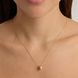 By Charlotte In Bloom Petal Charm in 18K Gold Vermeil