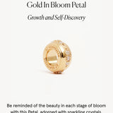 By Charlotte In Bloom Petal Charm in 18K Gold Vermeil