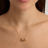 By Charlotte In Bloom Petal Charm in 18K Gold Vermeil