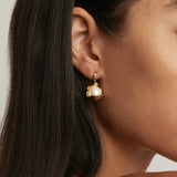 By Charlotte A Place to Dream Pearl Drop Earrings in 18K Gold Plated
