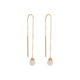 By Charlotte Whispers of Tranquility Pearl Thread Earrings in 18K Gold