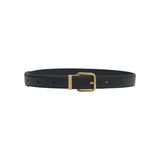 Camilla and Marc Emersyn Leather Belt in Black with Gold