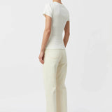 Camilla and Marc Nora Fitted Tee in Soft White