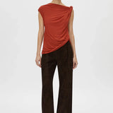 Camilla and Marc Ando Top in Terracotta