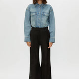 Camilla and Marc Blanca Denim Shirt in Light Vintage Wash
