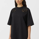Camilla and Marc Caterina Applique Tee Dress in Black